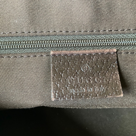 AUTHENTIC GUCCI Princy Boston Bag in GG Canvas with Leather Trim - Picture 9 of 10